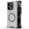 For Xiaomi Redmi Note 14 4G (163.25mm) Case Compatible with MagSafe Honeycomb Design TPU+PC Phone Cover