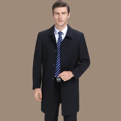 Весенние и осенние мужские повседневные куртки для молодежи и людей среднего возраста, куртки со свободными лацканами, ветровки средней длины, одежда для пап