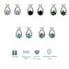 Tancise 925 Sterling Silver Moissanite   Earrings Drop Earrings For Women Wedding Party Gifts