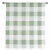 Sage Green Plaid Sheer Curtains for Living Room Decoration Window Curtains for Kitchen Tulle Voile Organza Curtains
