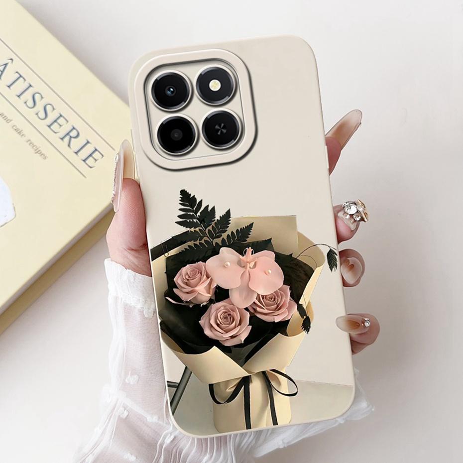 Beautiful Floral Phone Case For Honor X6c Soft Silicone Shockproof Cover For Honor X6C 4G NIC-LX1 LX2 LX3 Cases Bumpers