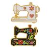 Creative Cartoon Sewing Machine Brooch Zinc Alloy Fashion Accessory Secure Pin Easy To Wear Gift for Craft Lovers