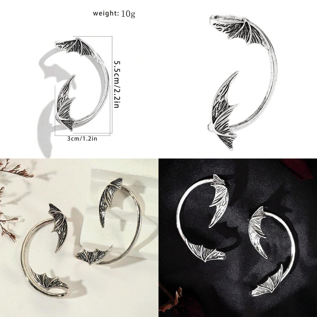 Halloween Earrings Vampire Bat Alloy Gothic Jewelry For Women