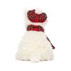 Jellycat Рождественская Коллекция Монро Шотландский Терьер Вест Хайленд Вайт Терьер Лимитированный Наряд Атмосфера Милая Кукла Плюшевая Кукла Высота 20 см