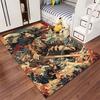 Anime Warrior with Sword Design suitable as a non-slip mat for the living room or bedroom sofa