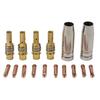 Mig Contact Tip Consumables 16PC MIG Welding MB15 15AK Contact Tip 0.8/1.0/1.2mm