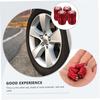 CLISPEED 4pcs Tire Valves Auto Valve Caps Car Valve Stem Caps Tire Caps Kit