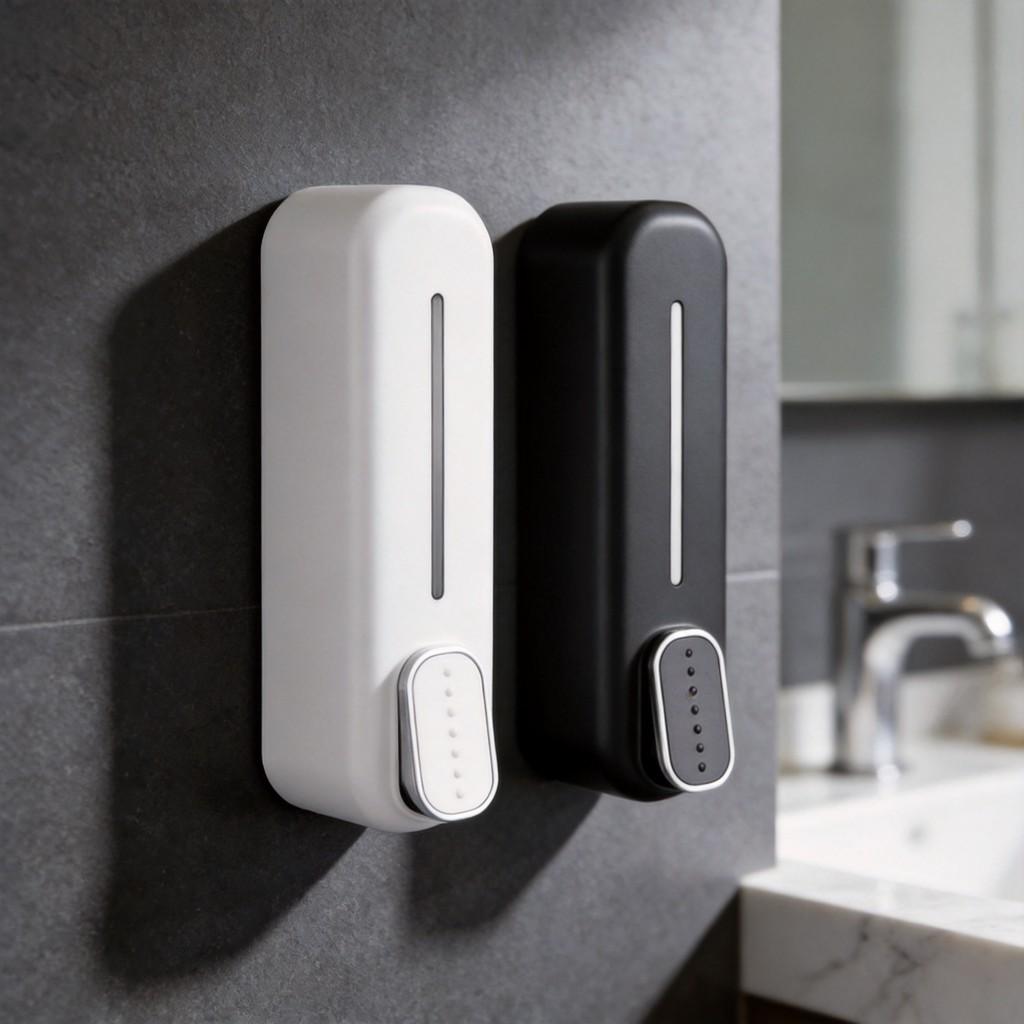 Modern Minimalist Wall Mount Hand Press Soap Dispenser For Hotels Bathroom Use