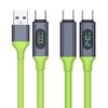 Кабель для быстрой зарядки с цифровым дисплеем 240 Вт/100 Вт для iPhone Xiaomi Samsung Huawei Планшетов Ноутбука Type-C/USB на Type-C Кабель для передачи данных