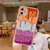 Melted Colorful Painting Phone Case for iPhone X XR XS 7 8 Plus 11 12 13 pro MAX 13mini Translucent Matte Case