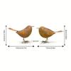 Rustic Metal Bird Sculptures Funny Retro Bird Statue Small Bird Figurine  Bird Enthusiasts Gift