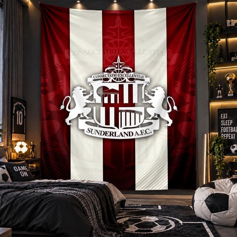 Wall Hanging Tapestry Sunderland Print Cloth for Living Room Bedroom Home Decor