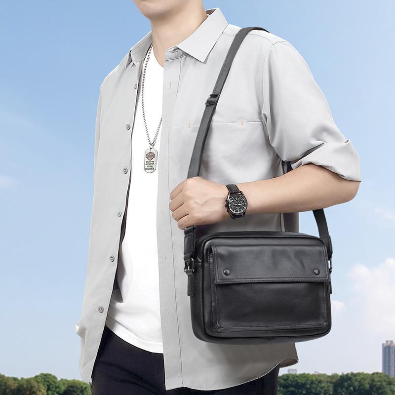 Мужская сумка через плечо из натуральной кожи, мужская сумка через плечо из коровьей кожи с бантом сверху, легкая повседневная сумка через плечо