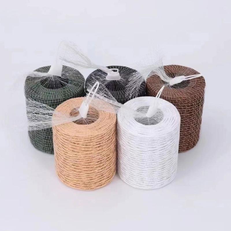 Jewelry Packaging Wire DIY Paper Rope Paper Wire Natural Paper Cord Decorative Wire for Gift Wrapping Flower Arrangement