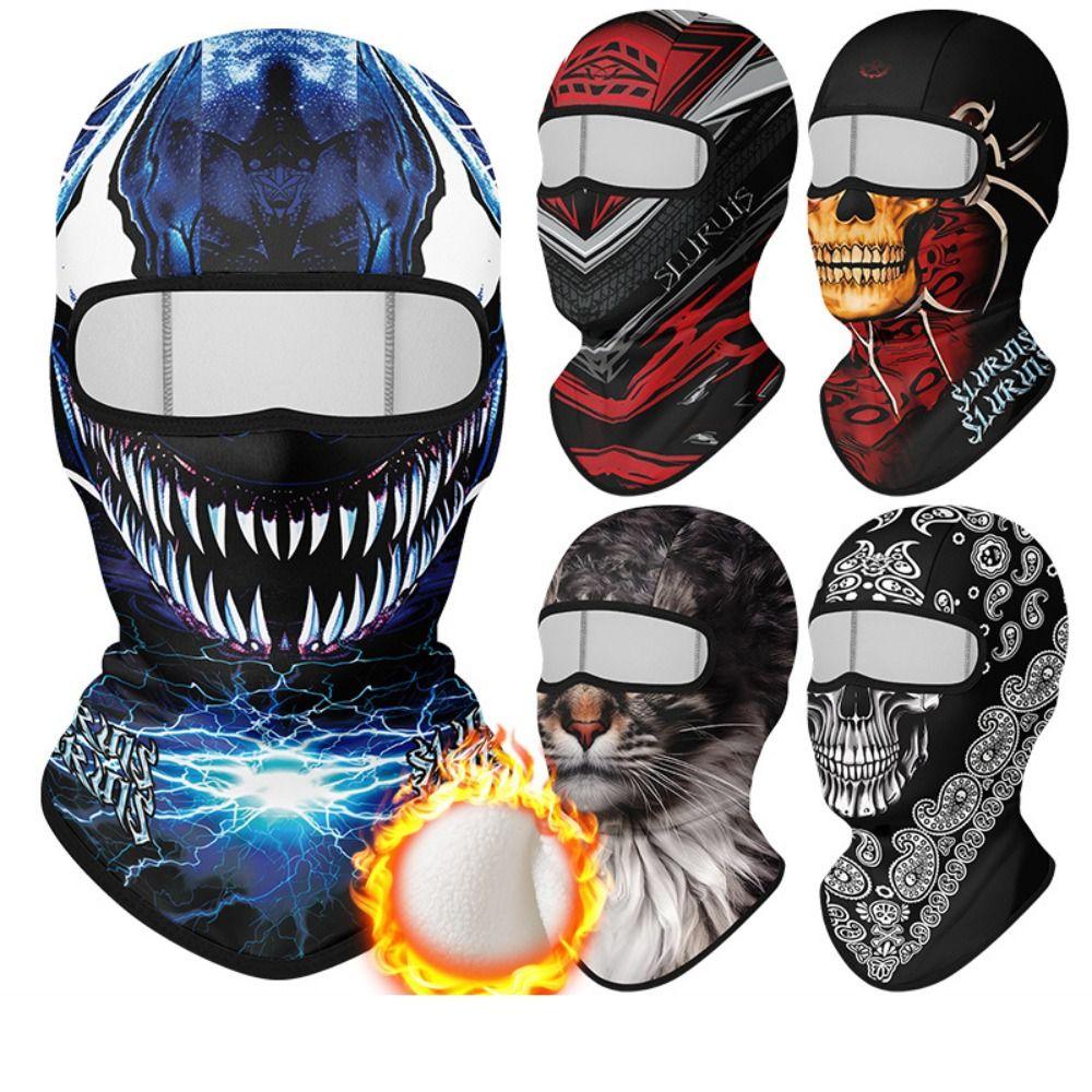 Multi-function Fleece Balaclava Plush MTB Face Mask Winter Bicycle Full Face Cover for Men Women