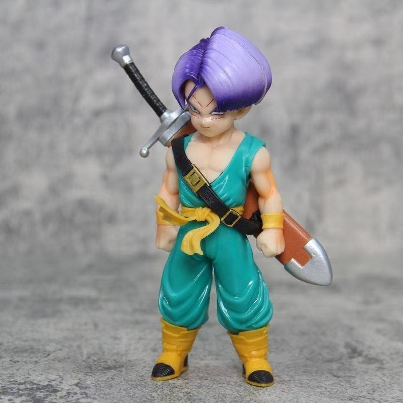 18 см Аниме Dragon Ball Детство Желтые Волосы Тракс Двухголовая Фигурка ПВХ Фигурки Действия Модель Украшение Игрушки Рождественский Подарок