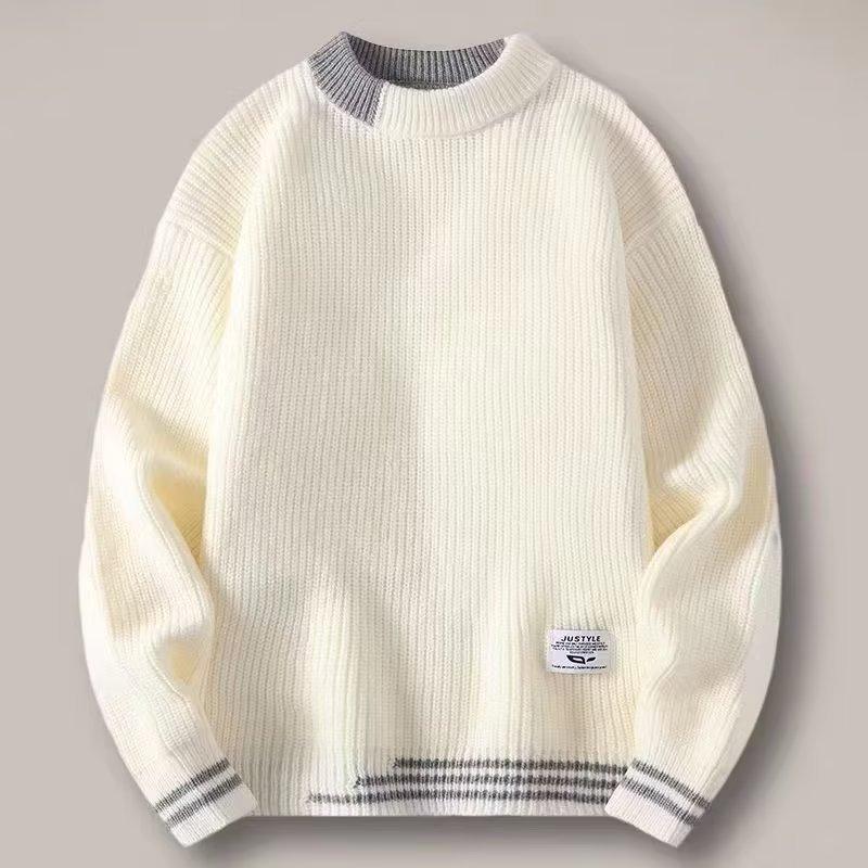 Sweater, Men's, Loose and Lazy Style, High-end, Winter Coat, Winter Thick, Japanese Retro Interior, Men's Knitted Sweater