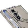 For Samsung Galaxy Z Fold 7 6 5G with Screen Glass 360 Protective Magnetic Hinge Mecha-style Multi-angle Bracket Protect Case