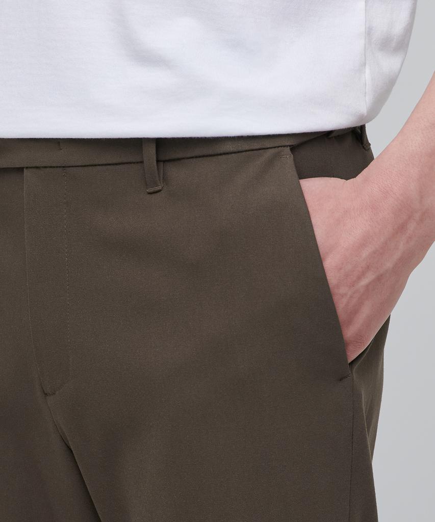 MUSINSA STANDARD Semi Bootcut Hidden Elastic Waist Slacks [Brown]