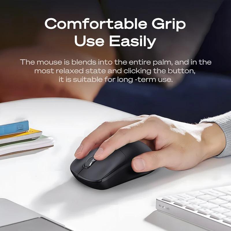 Оригинальная беспроводная мышь Meizu MBlue M205 с двумя режимами Bluetooth и USB, кнопка отключения звука 1200 точек на дюйм, подходит для ноутбуков MacBook Windows, черная