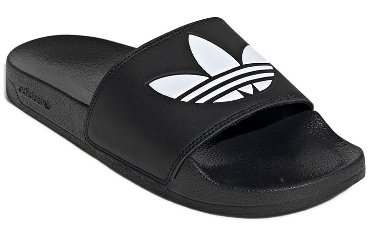 Шлепанцы Adilette Adidas Originals Lite 'Логотип Трилистник - Черный' FU8298