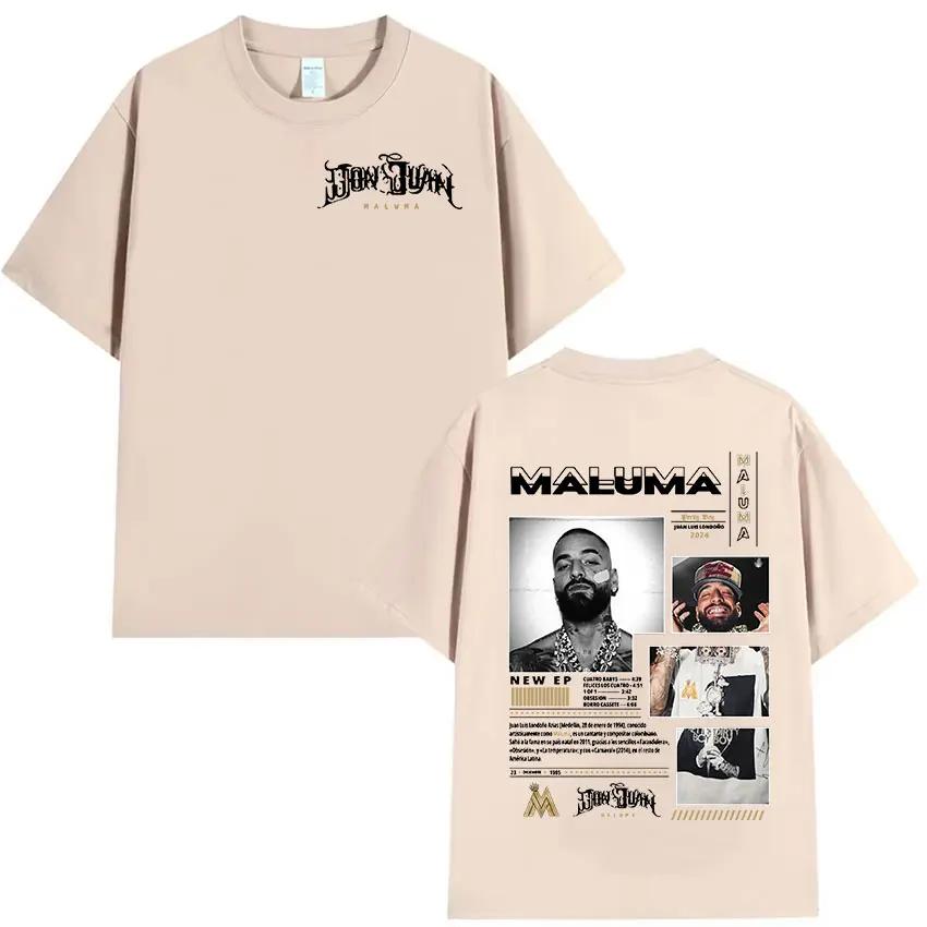 Rapper MALUMA 2024 Album Graphic T Shirt Hip Hop Retro Style Short Sleeve T-shirt Fashion Oversized Cotton Tees Streetwear Unisex