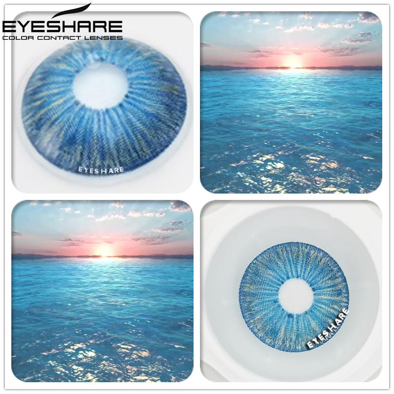 Eyeshare Color Contact Lenses 1Pair NEW York PRO Series Beauty Pupilentes Color Contacts Lens Cosplay Colored Contact Lenses for Eyes