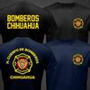 Bomberos De Chihuahua Mexico Fire DepartUnisext Firefighters Tshirt Short Sleeve Casual Cotton T Shirts