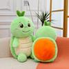 Cute Persimmon Turtle Plush Toys Children's Doll Office Waist Leaning On Home Pillow Car Turtle Ferrule Gift