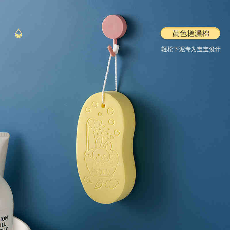 Детская очень прочная губка для ванны в форме кролика, не вызывающая боли