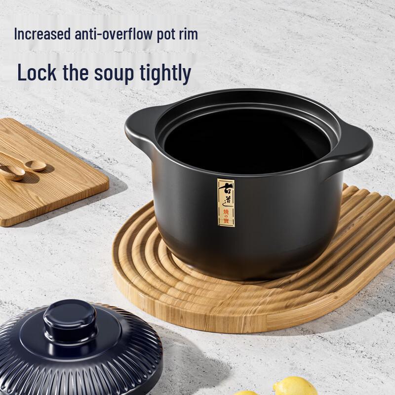 Wuhe Japanese Style Clay Pot with Anti-stick Base