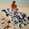 proof beach towel with a Evan Peters1 pattern - soft,absorbent,quick-drying,machine washable - perfect for swimming,camping,bathing