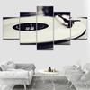 5 Panel EZON-CH Modern Art Funny Music Record Turntable Pictures Printed On Canvas Wall Wallpapers modern Poster Modular Decor