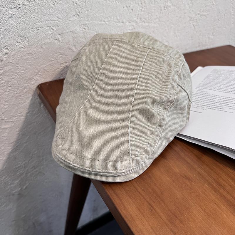 Хлопковый берет в стиле олдскул шик для женщин с козырьком и воздухопроницаемостью, идеально подходящий для повседневной носки