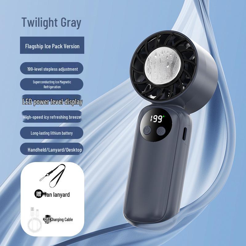 USB Rechargeable Silent Handheld Mini Fan with Long Battery Life