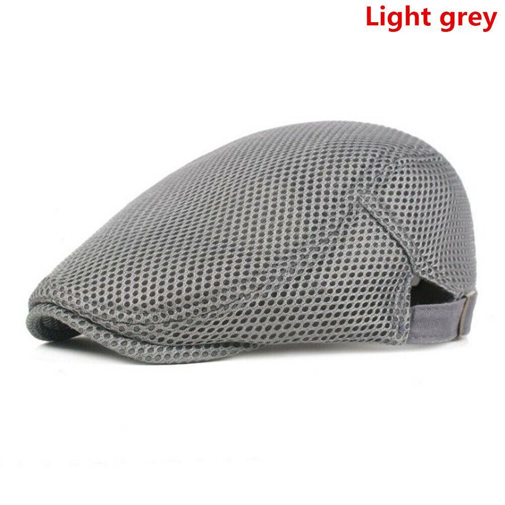 Summer Newsboy Style Adjustable Peaked Cap Golf Hat Beret Hat Breathable