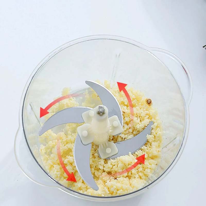 Manual Minced Vegetable Crusher Meat Grinder Machine Household Multi-function Cooking Machine Squeezed Fruit Juice Garlic Chopper Masher Shredded Tool