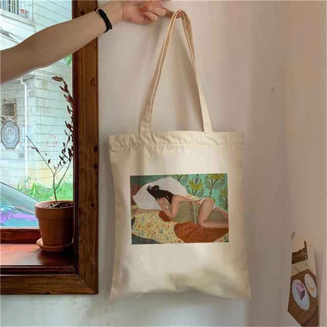 Харадзюку Каваи Женские Сумки-Тоут Складные Сумки для Шопинга Женские Дизайнерские Сумки-Тоут для Шопинга Сумки для Шопинга Милые с Принтом Шопинг