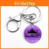 Печать Лазерный Кабошон Брелок Держатель для Ключей из Нержавеющей Стали Кольцо для Ключей