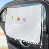 UV Protection Flower Car Blackout Curtain Car Curtain Car Bear Sliding Curtain  Car Window