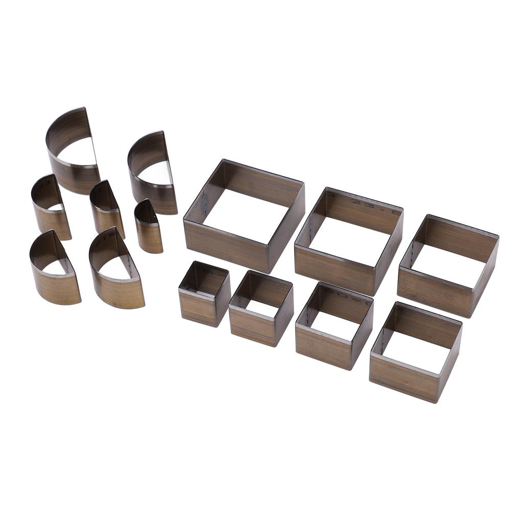 14 шт. Форма для резки кожи 2 формы Изысканный штамп из высокоуглеродистой стали для кожи DIY ручная работа кожа