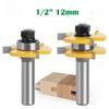 12mm Half-Handle 3-Tooth T-Type Carbide Woodworking Milling Cutter