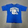 Винтажная футболка 1993 года с большим принтом логотипа шлема команды Indianapolis Colts