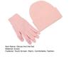 Winter Warm Knitted Gloves And Hat Set for Men And Women Soft Skull Cap And Touch Screen Gloves Set for Cold Weather