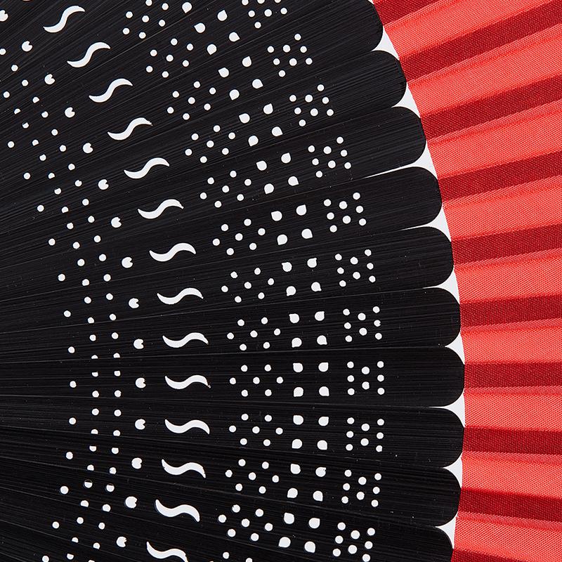 Черный складной веер в китайском стиле, женский веер для классического танца, складной веер для рукоделия