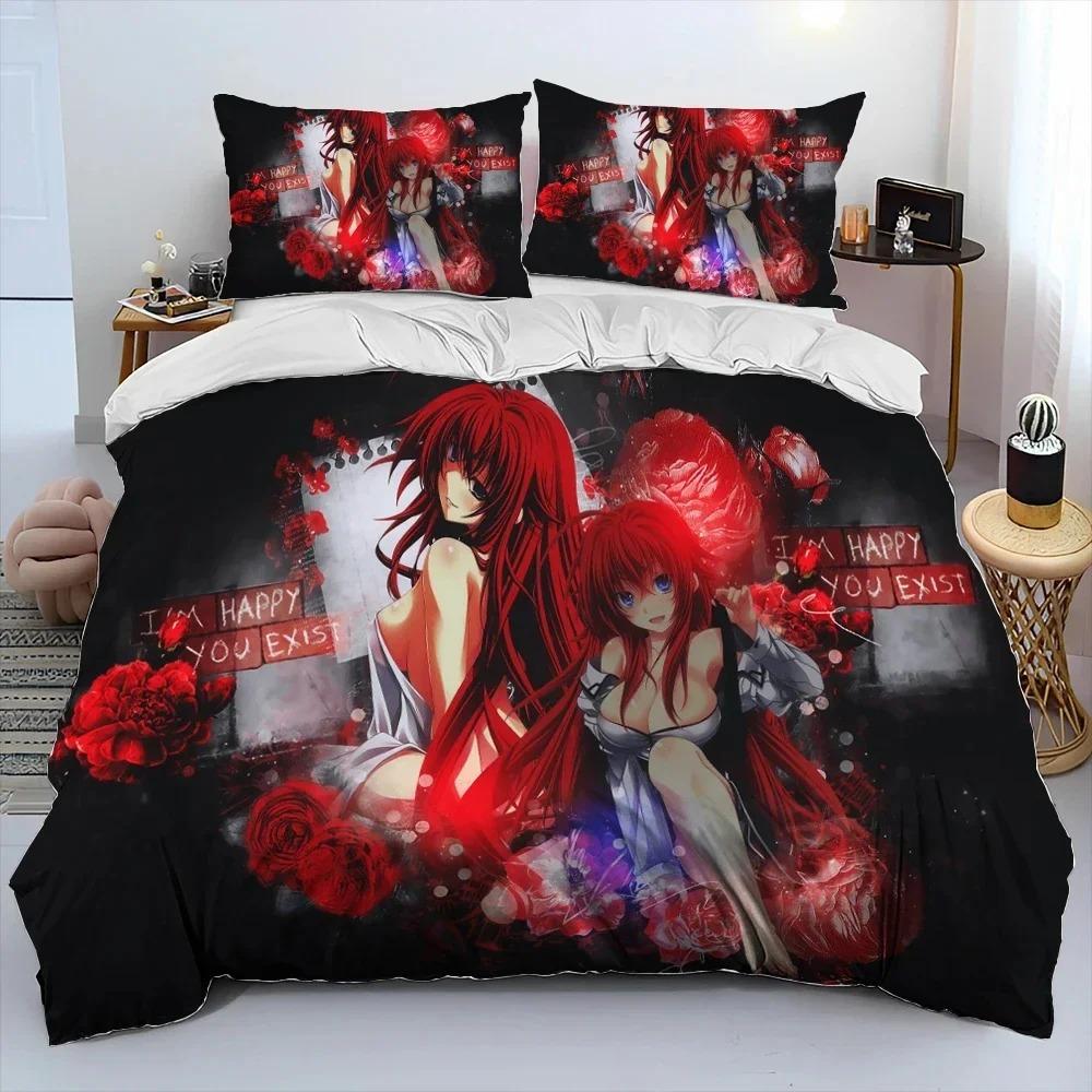 Постельное белье с аниме High School DxD Сексуальная девушка Пододеяльник Размер Queen King Одеяло Наволочка Одеяло для Мальчиков Взрослых