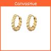 Alloy Fashionable Hoop Earrings Elegant Geometric Design Women For