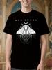Gothic Heavy Metal Band Tee - Bad Omens Moth Graphic with Moth T-shirt