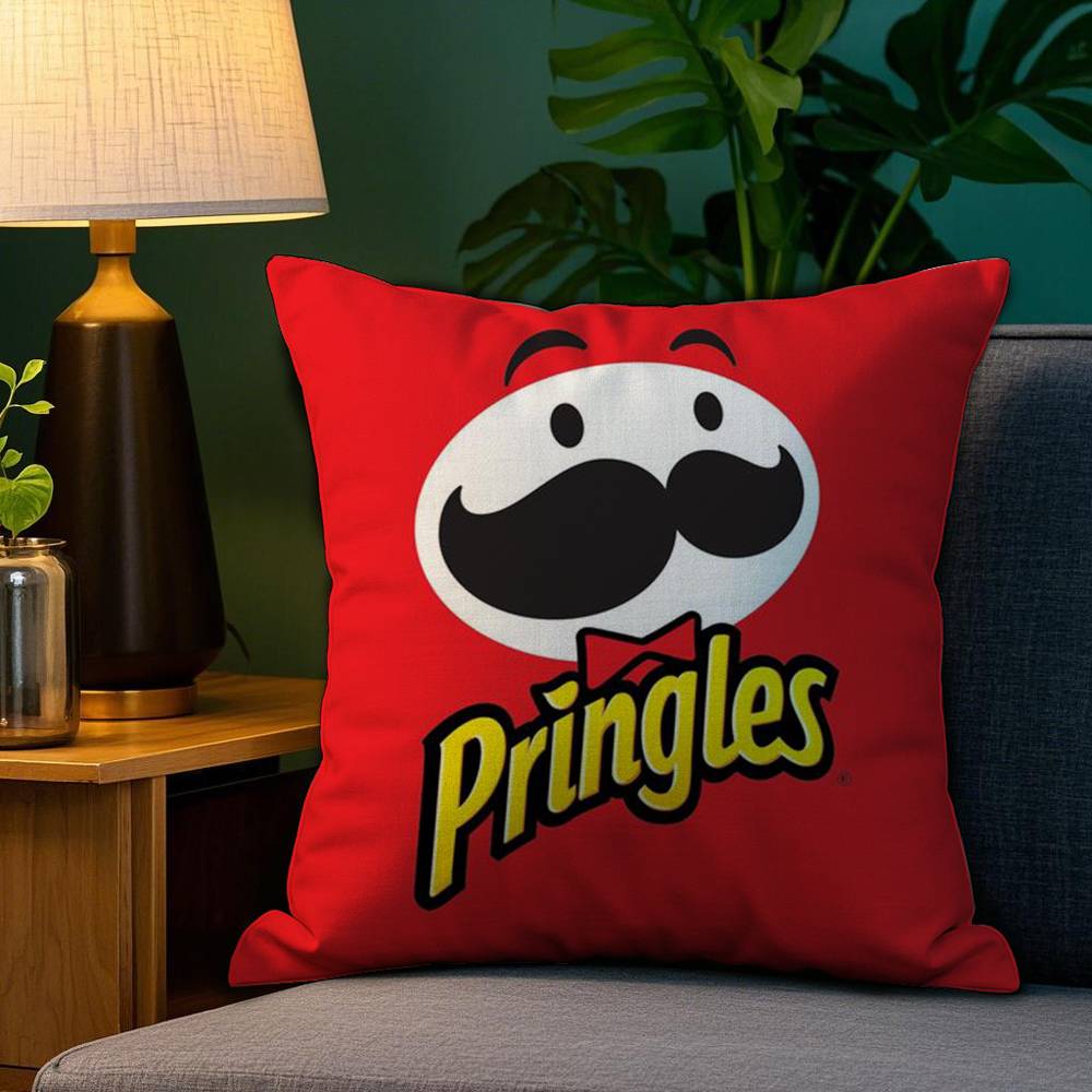Классическая наволочка бренда P-Pringles из плюшевой ткани, мягкая, с двусторонней печатью, чехол для диванной подушки, декоративные чехлы для подушек