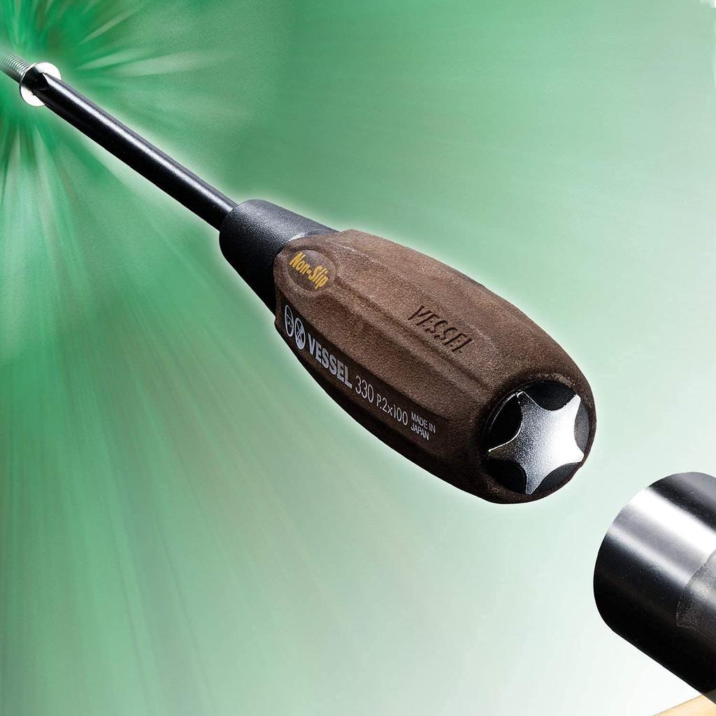 VESSEL Woody 336PS Through-Hole Screwdriver Set, 6 Pieces